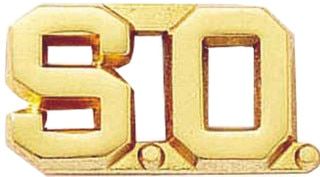 Blackinton S.O. Letter Combination has a Gol-Tone finish